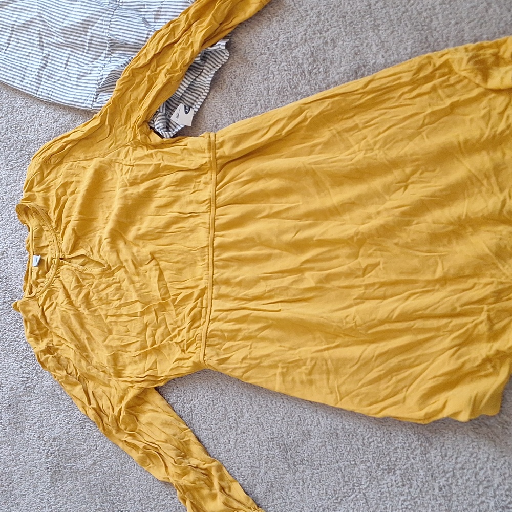Old Navy Striped and Mustard Dresses - Picture 3 of 7